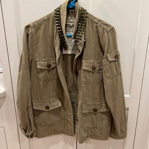 Current/Elliott military green shacket - small